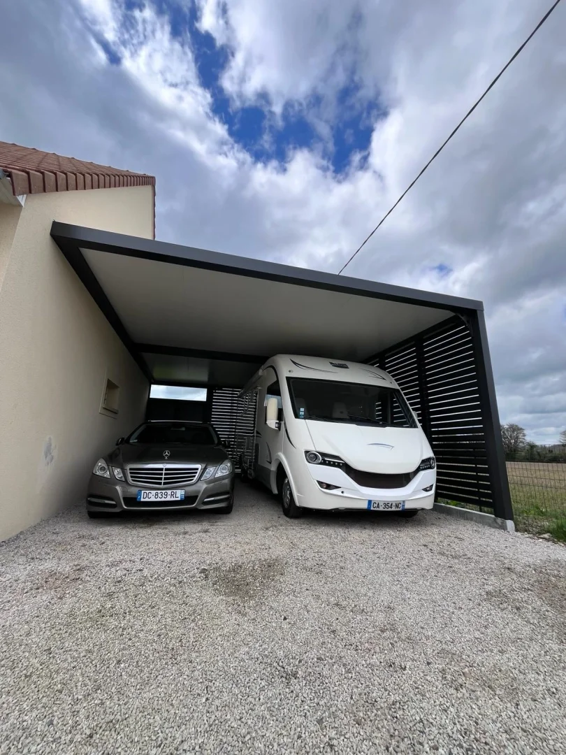 Installation d'un carport dans la Manche à Coutances