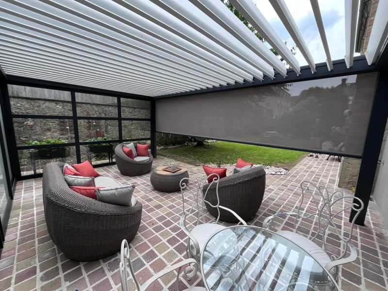 Photo 3 — Installation d'une pergola Brustor à Périers