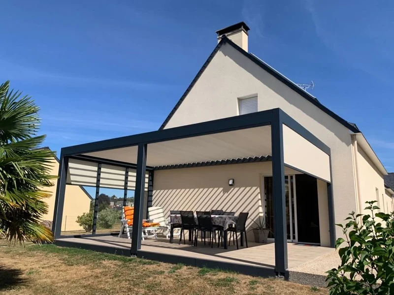 Photo 4 — Pose d'une pergola by Brustor à Sourdeval, près de St Lô