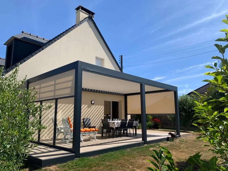 Photo 5 — Pose d'une pergola by Brustor à Sourdeval, près de St Lô
